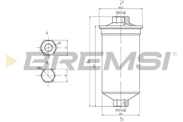 Filtre à carburant BREMSI FE0843