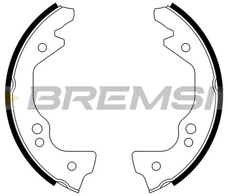 Jeu de mâchoires de frein BREMSI GF0144