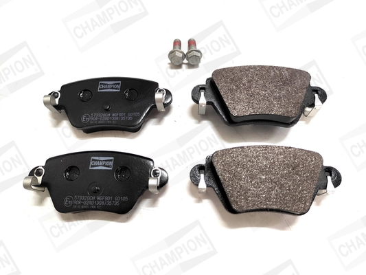 Kit de plaquettes de frein, frein à disque CHAMPION 573320CH