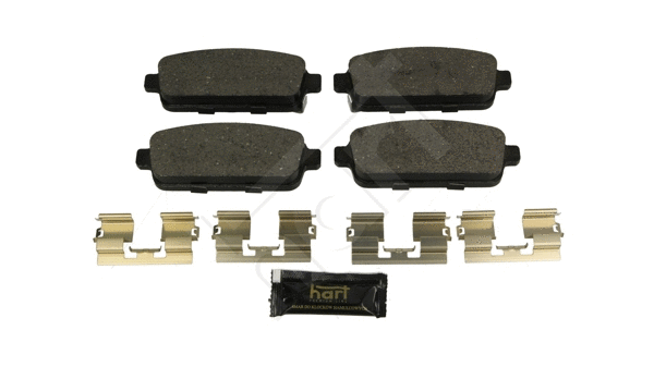 Kit de plaquettes de frein, frein à disque HART 252 928