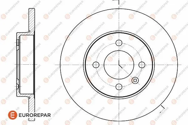 Disque de frein EUROREPAR 1618867880