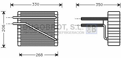 Évaporateur climatisation BUGOBROT 70-FDV269
