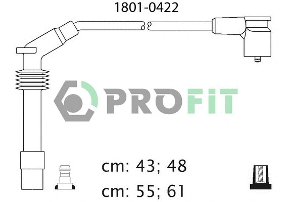 Kit de câbles d'allumage PROFIT 1801-0422