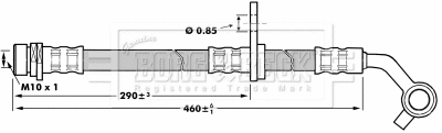 Flexible de frein BORG & BECK BBH7022