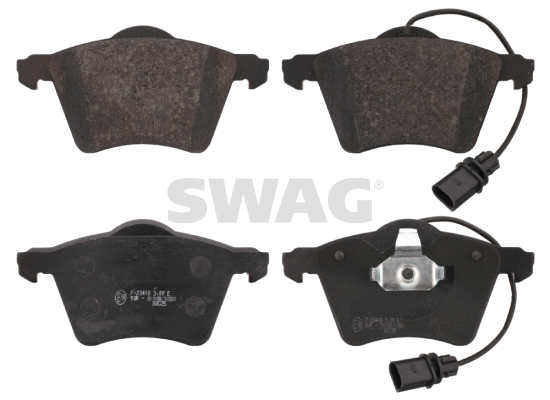 Kit de plaquettes de frein, frein à disque SWAG 30 91 6640