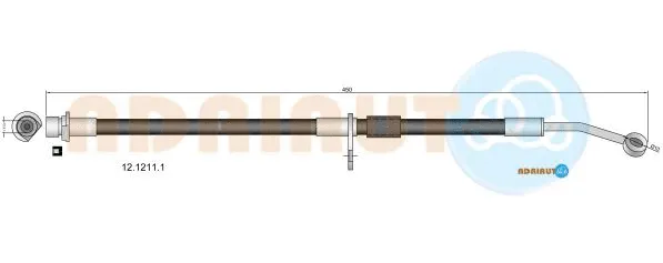 Flexible de frein ADRIAUTO 12.1211.1