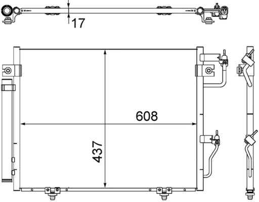Condenseur, climatisation MAHLE AC 534 000S