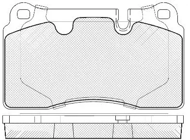 Kit de plaquettes de frein, frein à disque FIT FP1263