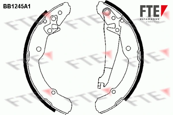 Jeu de mâchoires de frein FTE 9100049