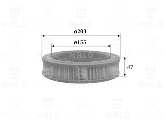 Filtre à air AKRON-MALÒ 1500436