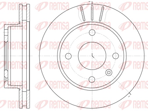 Disque de frein REMSA 6097.10
