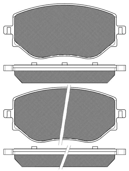Kit de plaquettes de frein, frein à disque BSF 20301