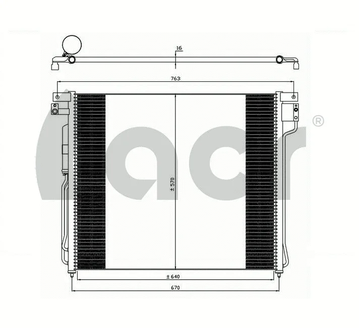 Condenseur, climatisation ACR 300616