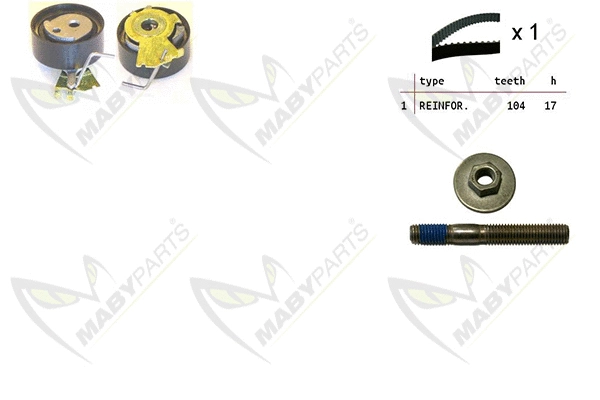 Kit de courroie crantée MABYPARTS OBK010052