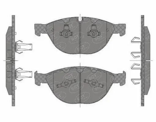 Kit de plaquettes de frein, frein à disque SCT - MANNOL SP 648 PR