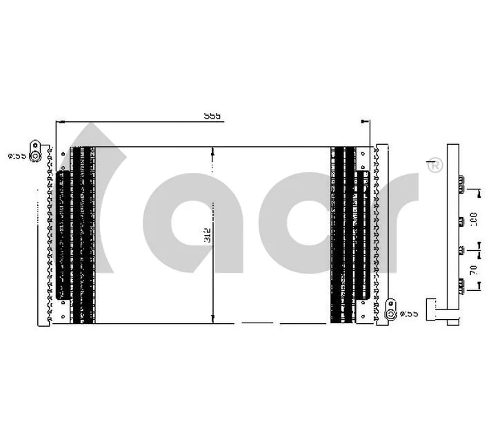 Condenseur, climatisation ACR 300540