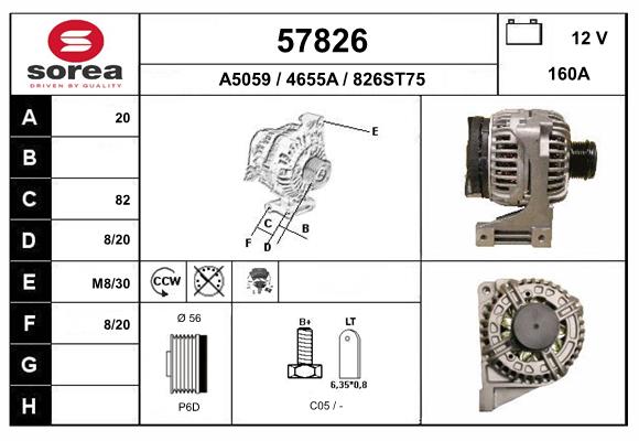 Alternateur EAI 57826