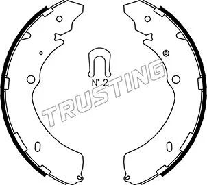 Jeu de mâchoires de frein TRUSTING 047.374