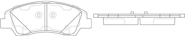 Kit de plaquettes de frein, frein à disque FIT FP1235