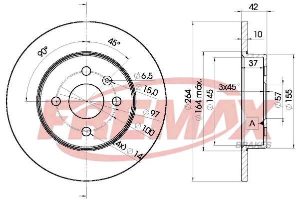 Disque de frein FREMAX BD-9116