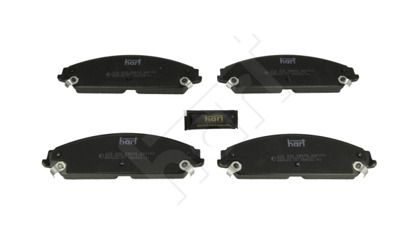 Kit de plaquettes de frein, frein à disque HART 256 956