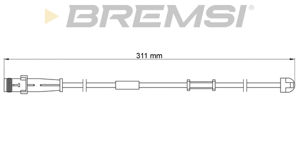 Contact d'avertissement, usure des plaquettes de frein BREMSI WI0619