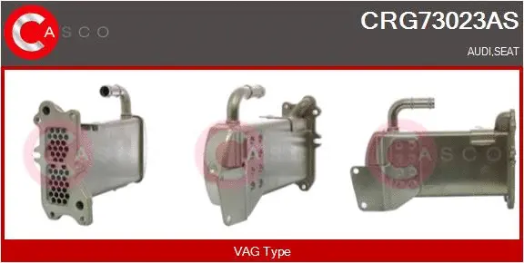 Radiateur, réaspiration des gaz d'échappement CASCO CRG73023AS