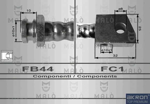 Flexible de frein AKRON-MALÒ 8618