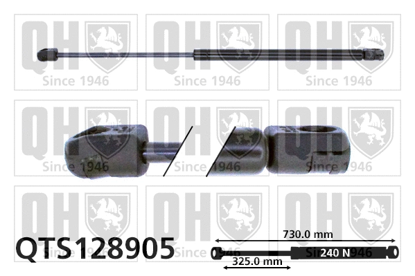 Vérin, capot-moteur QUINTON HAZELL QTS128905