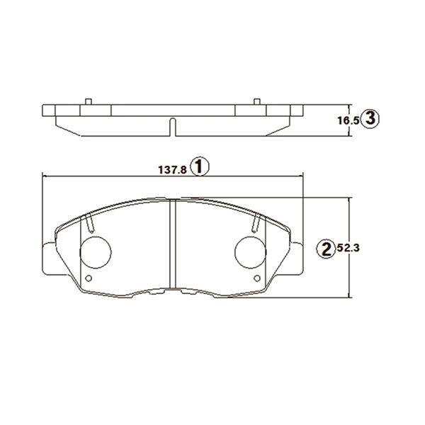 Kit de plaquettes de frein, frein à disque CTR GK0383