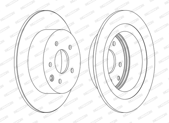 Disque de frein FERODO DDF1590P-D
