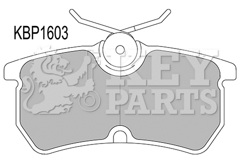 Kit de plaquettes de frein, frein à disque KEY PARTS KBP1603