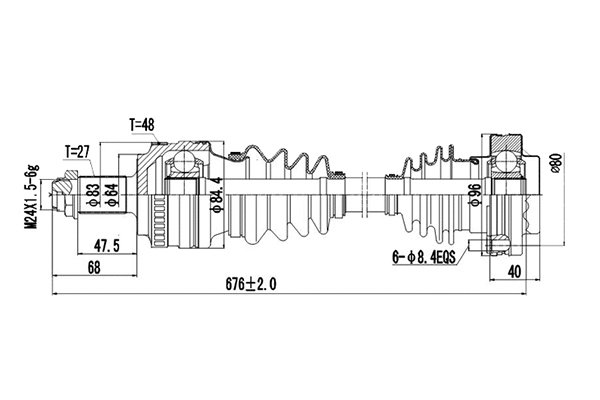 Arbre de transmission DYNAMATRIX DDS205017
