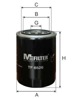Filtre à huile MFILTER TF 6526