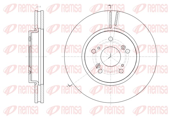 Disque de frein REMSA 61825.10