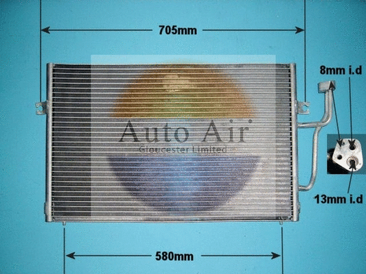 Condenseur, climatisation AUTO AIR GLOUCESTER 16-1216