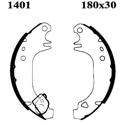 Jeu de mâchoires de frein BSF 01401