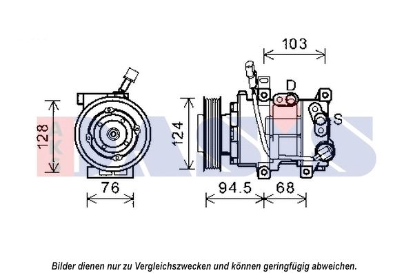 Compresseur, climatisation AKS DASIS 852569N
