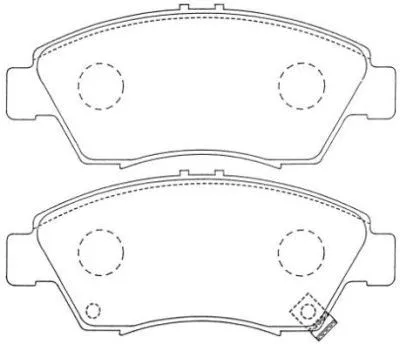 Kit de plaquettes de frein, frein à disque AISIN ASN-250
