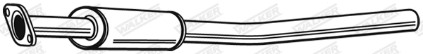 Silencieux central WALKER 22161