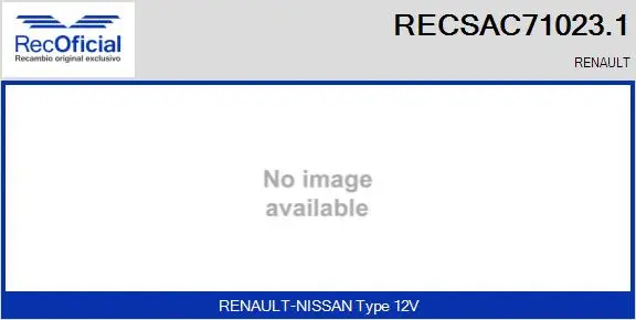 Compresseur, climatisation RECOFICIAL RECSAC71023.1