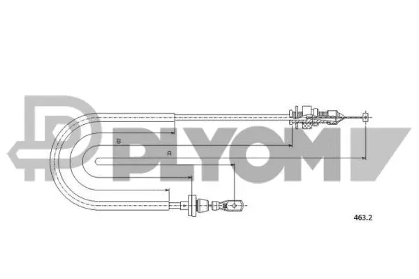 Câble d'accélération PLYOM P018998