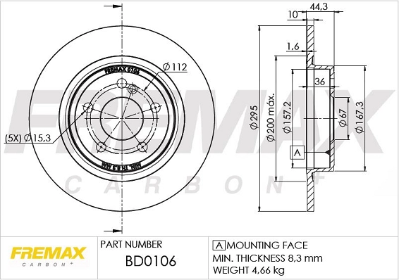 Disque de frein FREMAX BD-0106