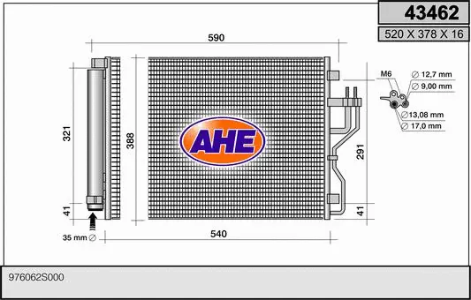 Condenseur, climatisation AHE 43462