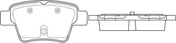 Kit de plaquettes de frein, frein à disque SB BP42069