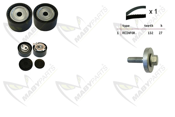 Kit de courroie crantée MABYPARTS OBK010086
