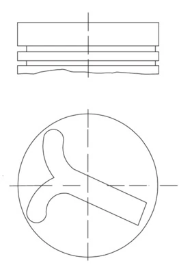 Piston MAHLE 640 57 00