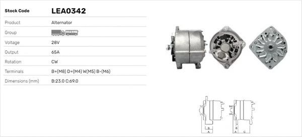 Alternateur LUSA LEA0342