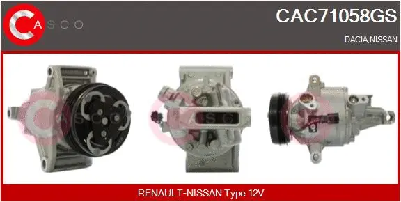 Compresseur, climatisation CASCO CAC71058GS