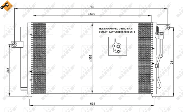 Condenseur, climatisation NRF 35798